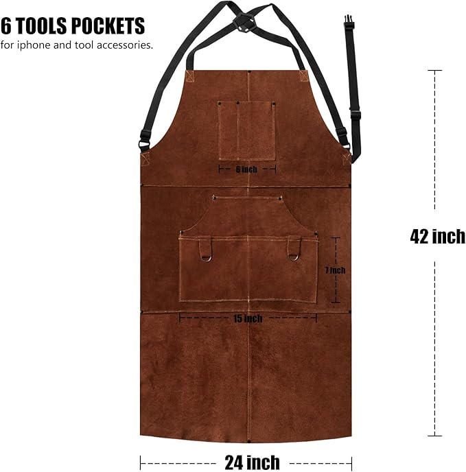 Leather Apron Heavy Duty Durable